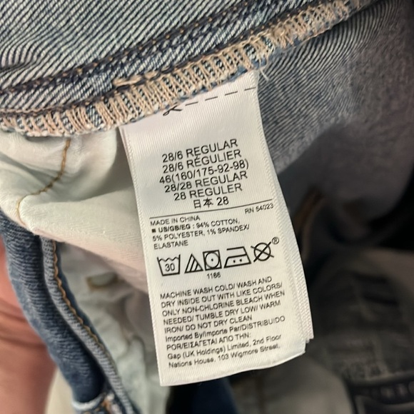 Gap denim high rise cigarette jeans size 28 - Picture 5 of 6